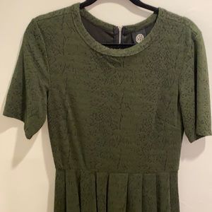 Snakeskin pattern knee length dress